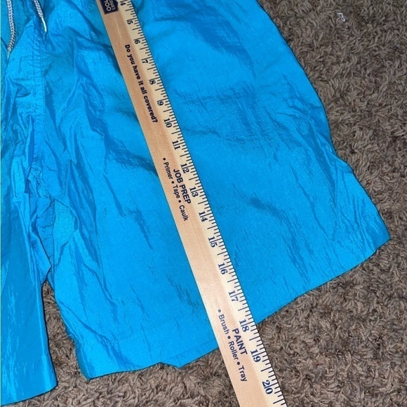 VINTAGE adidas Turquoise Nylon Shorts Size Large Swim - Picture 5 of 7